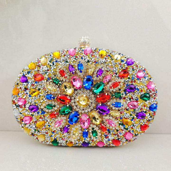Dekorative Edelstein Abend-Clutch