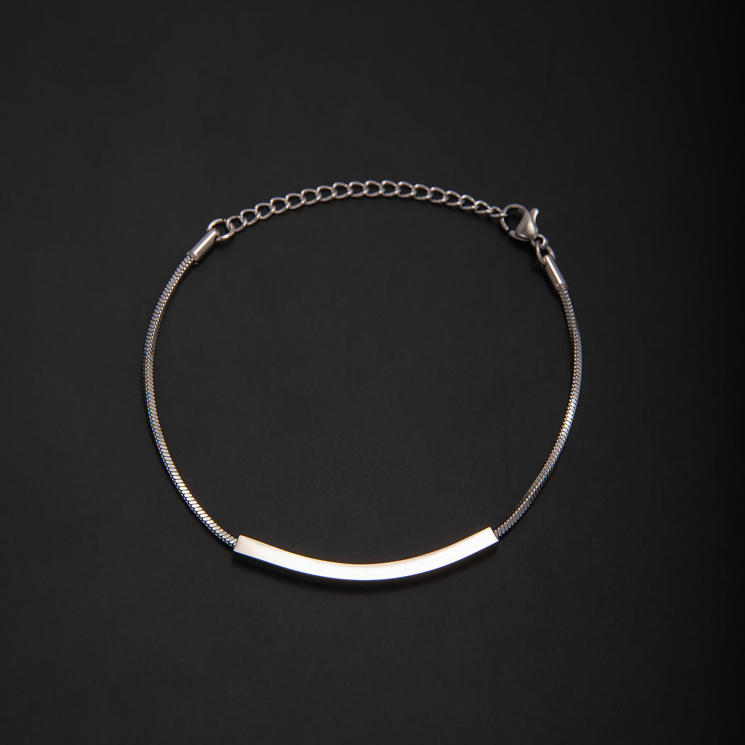 Elegante Minimalistische Silberkette Armband Karnz