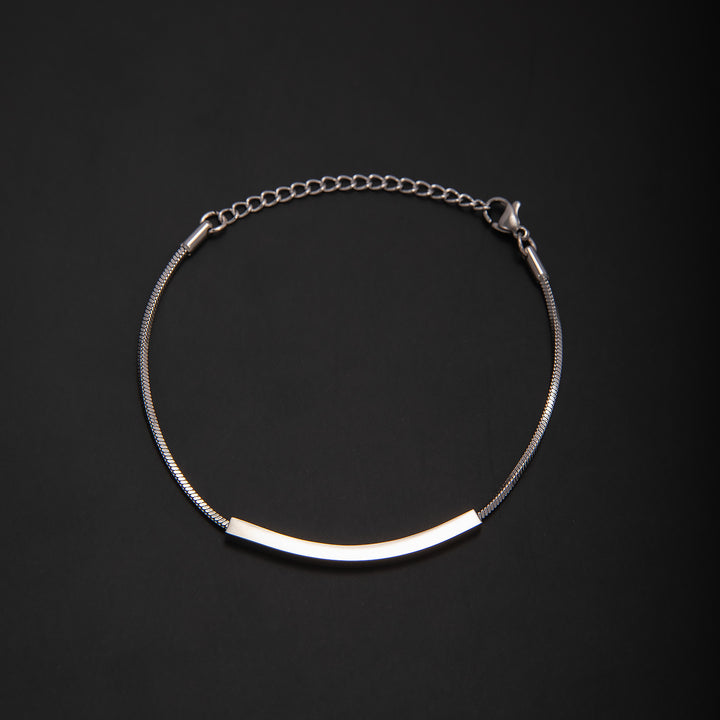 Elegante Minimalistische Silberkette Armband Karnz