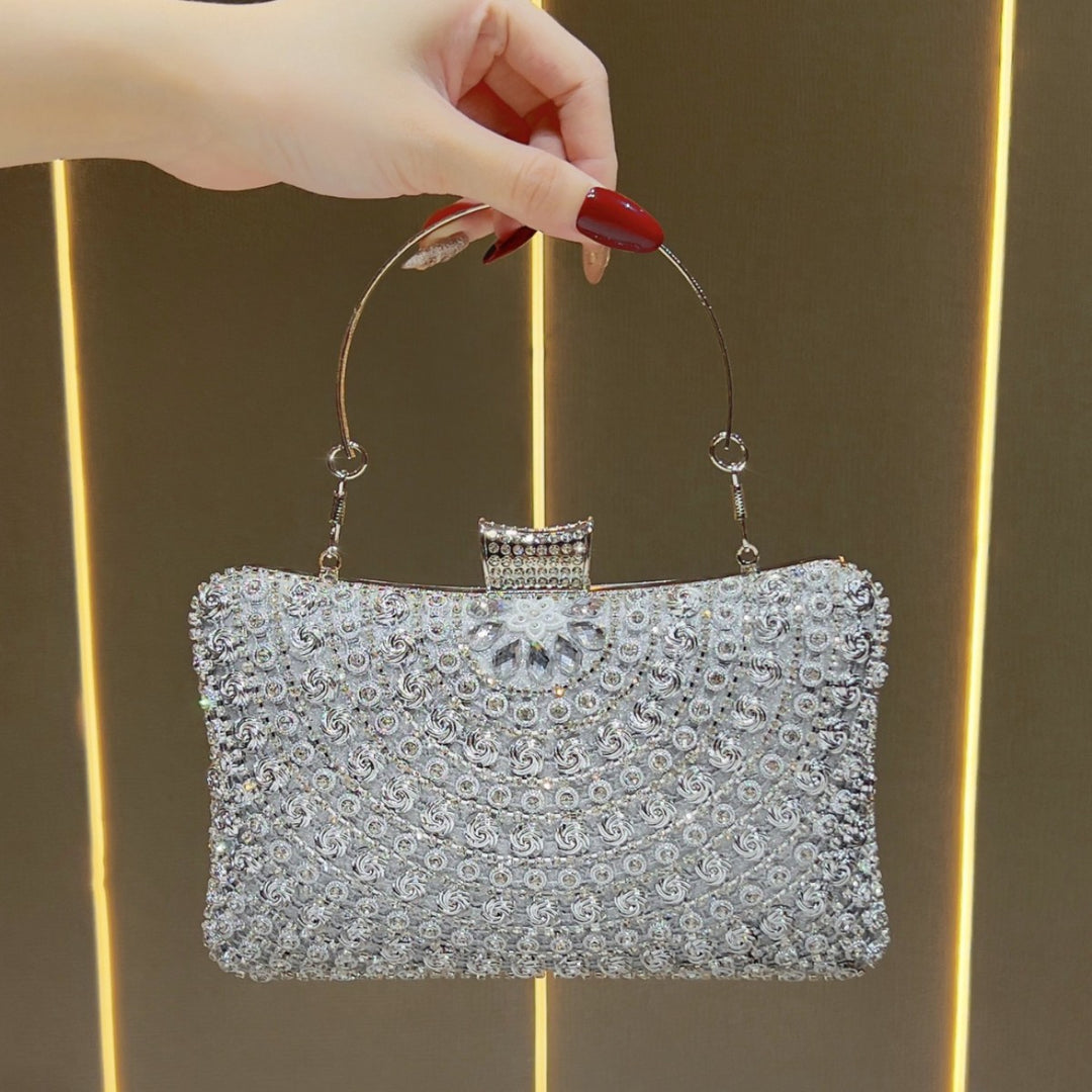 Rhinestone-besetzte Abend-Clutch