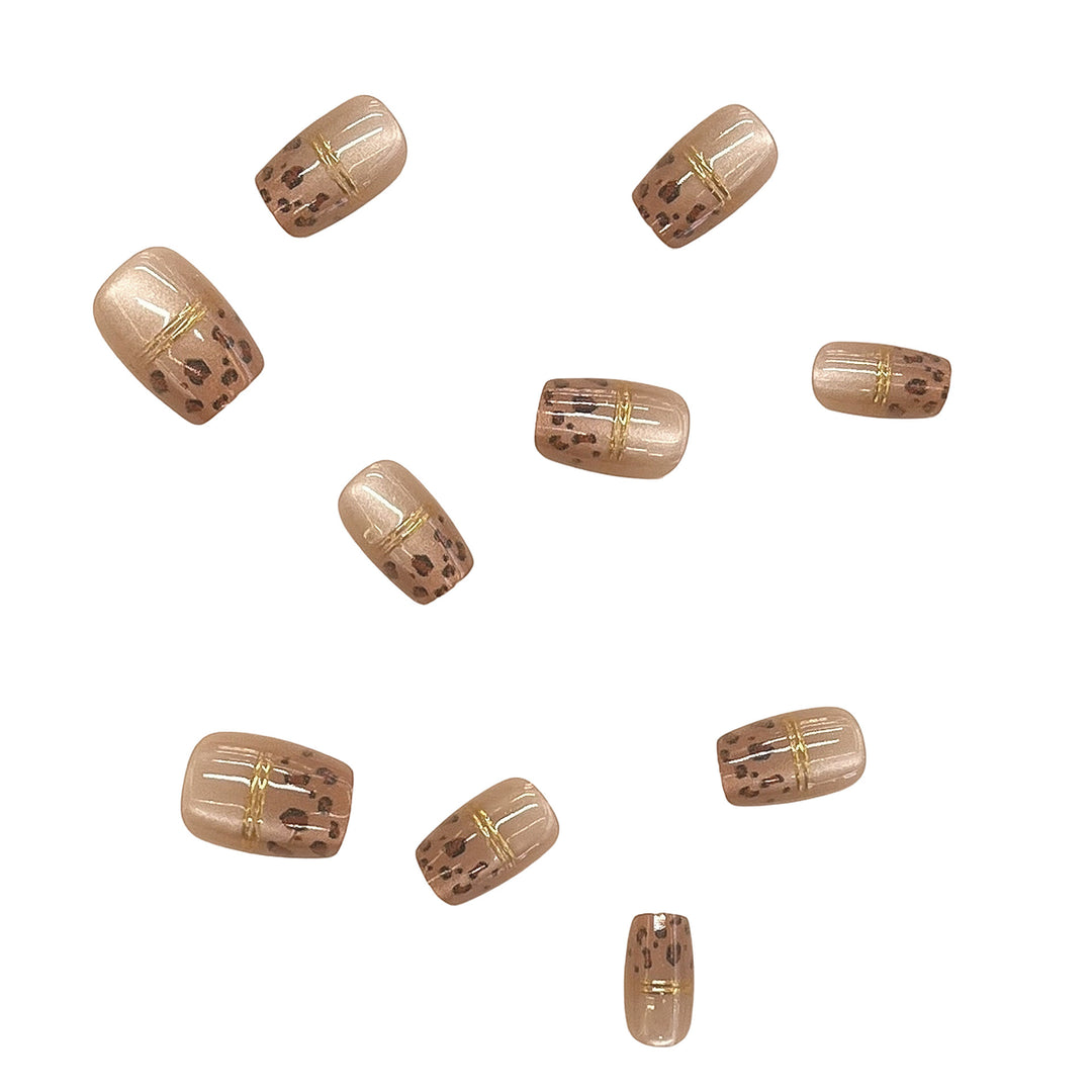 Elegantes Press-On Nagelkunst Set Karnz