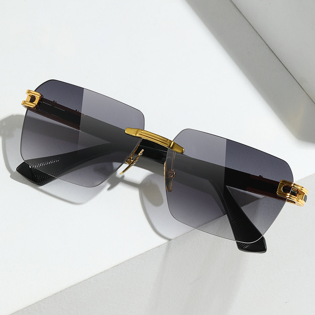 Fashion-Forward Übergroße Quadratische Sonnenbrillen Karnz