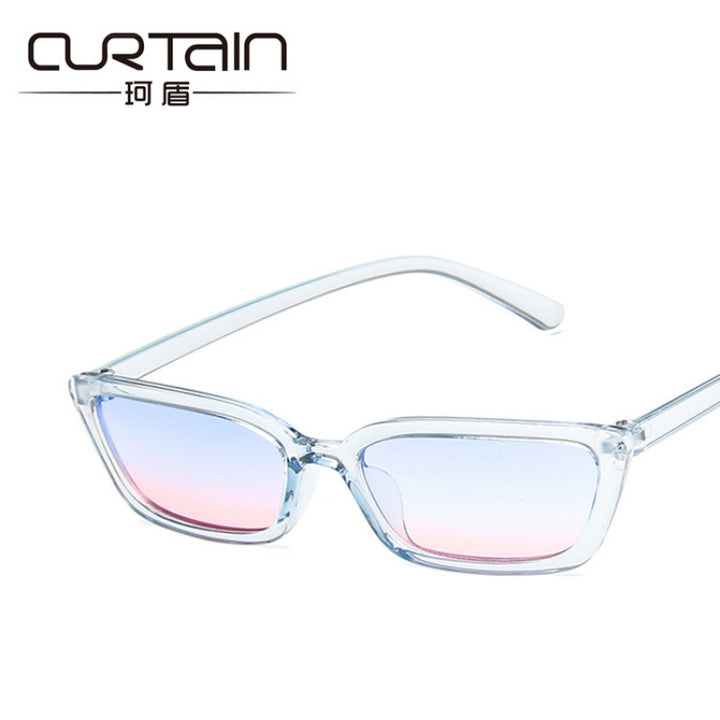 Damen Minimalistische Rechteck-Sonnenbrille Karnz