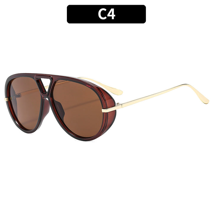 Oversized Pilotenbrille mit Verlaufsgläsern