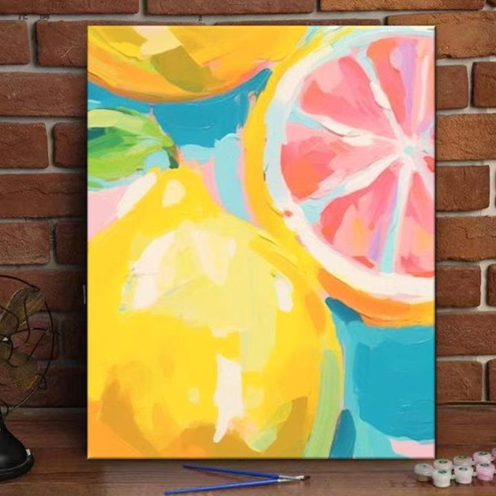 Pfirsichblüte dekorativer Leinwand-Kunstdruck Karnz
