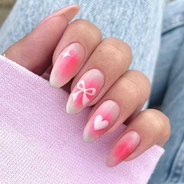 Künstlerisches Ombre Druck-Nagelset Karnz