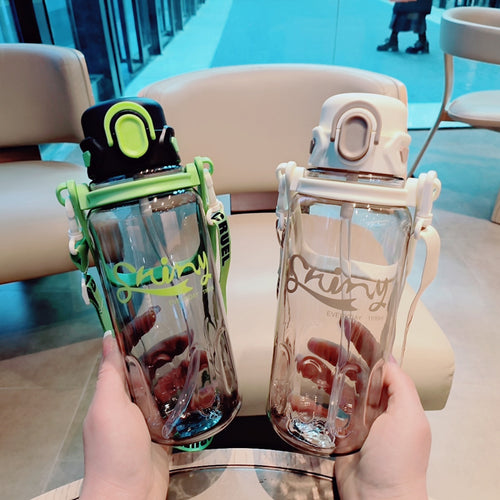 Damen Ergonomische Trinkflasche mit auslaufsicherem Deckel Karnz