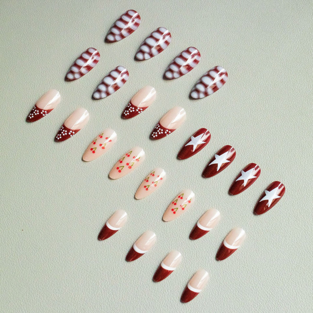 Künstlerisches Stern Design Nagel Kunst Set