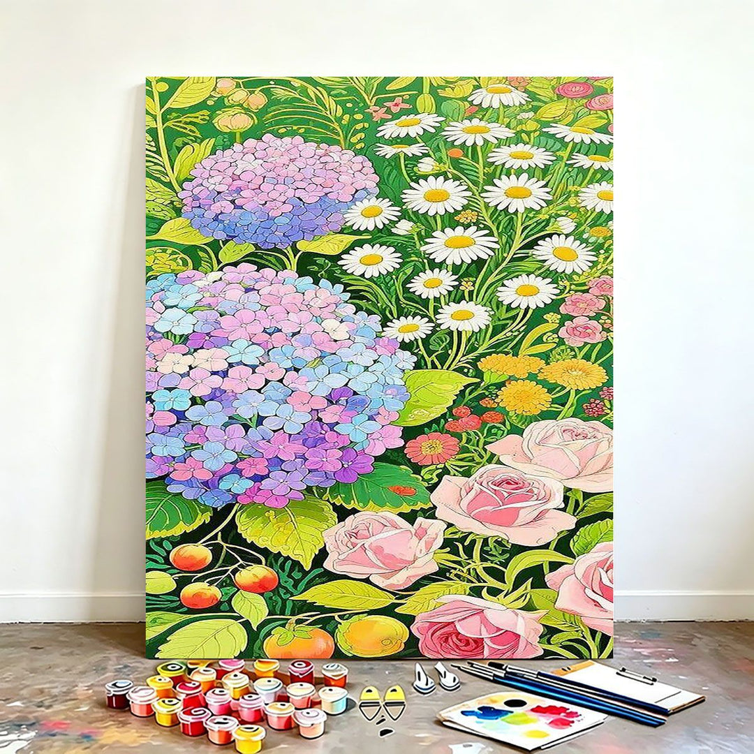 DIY Floral Canvas Painting Kit Karnz