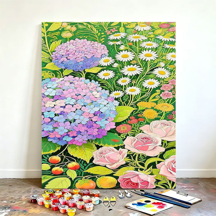 DIY Floral Canvas Painting Kit Karnz