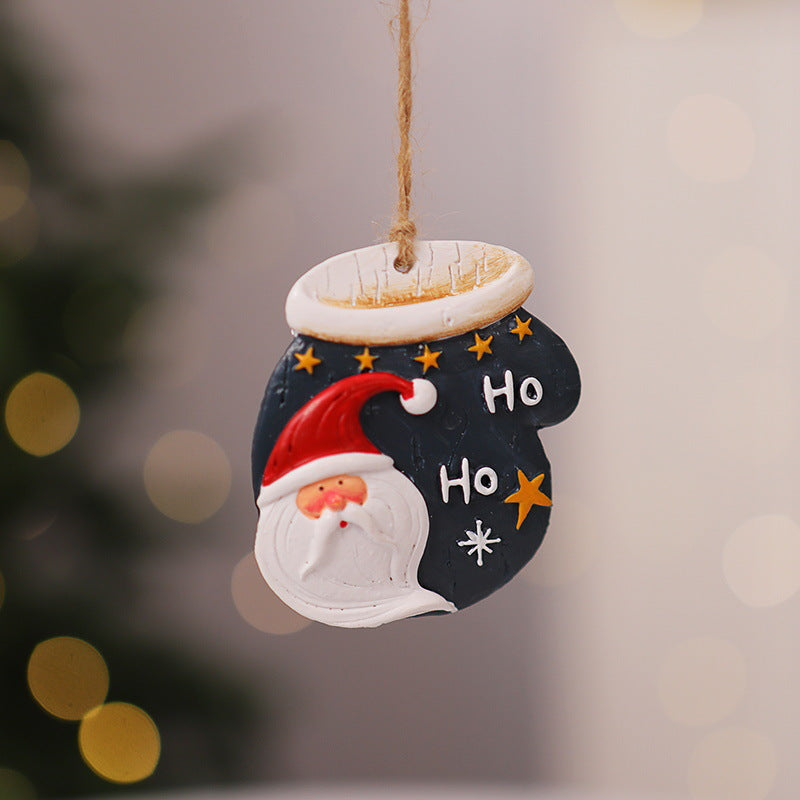 Dekorativer Weihnachtsstrumpf mit Rentiermotiv Karnz