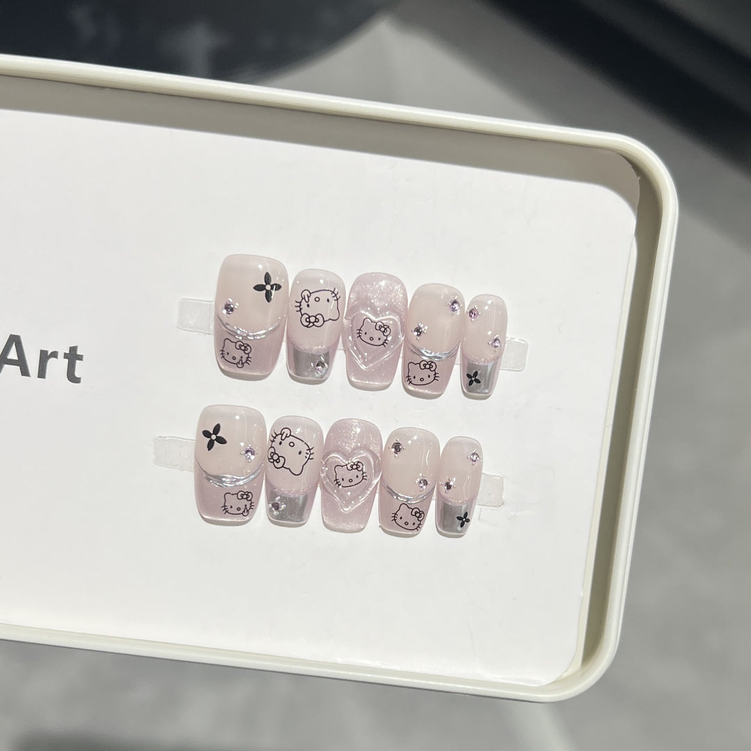Themen-Press-On-Nail-Art Karnz