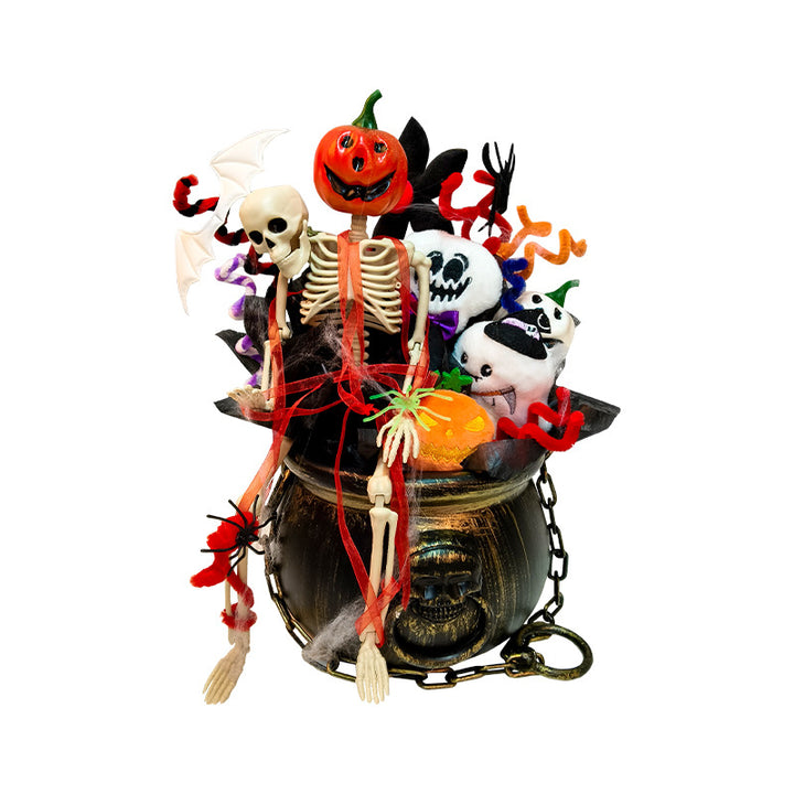 Halloween-Themen Dekorative Kessel Figur Karnz
