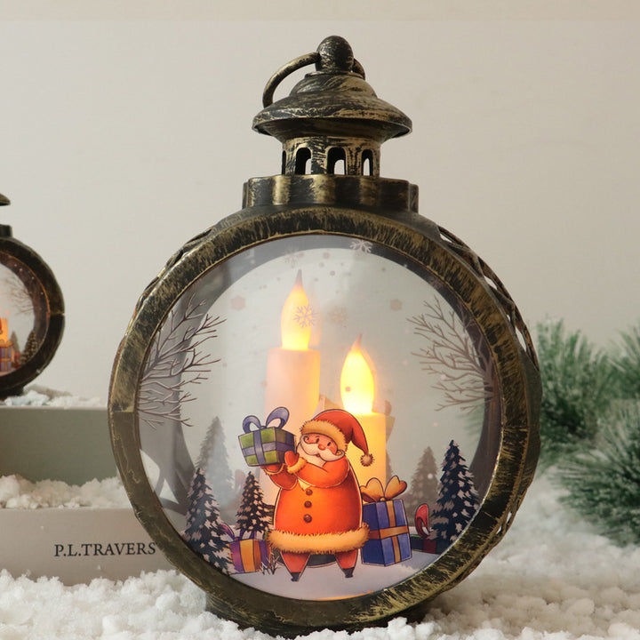 Dekorative Weihnachtslaterne mit LED Beleuchtung