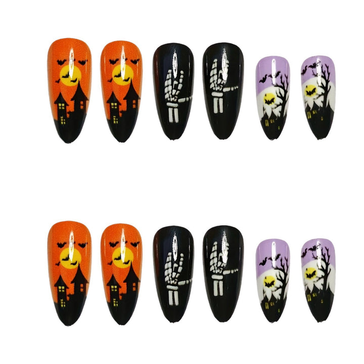 Halloween-Themen-Party-Nagelkunst