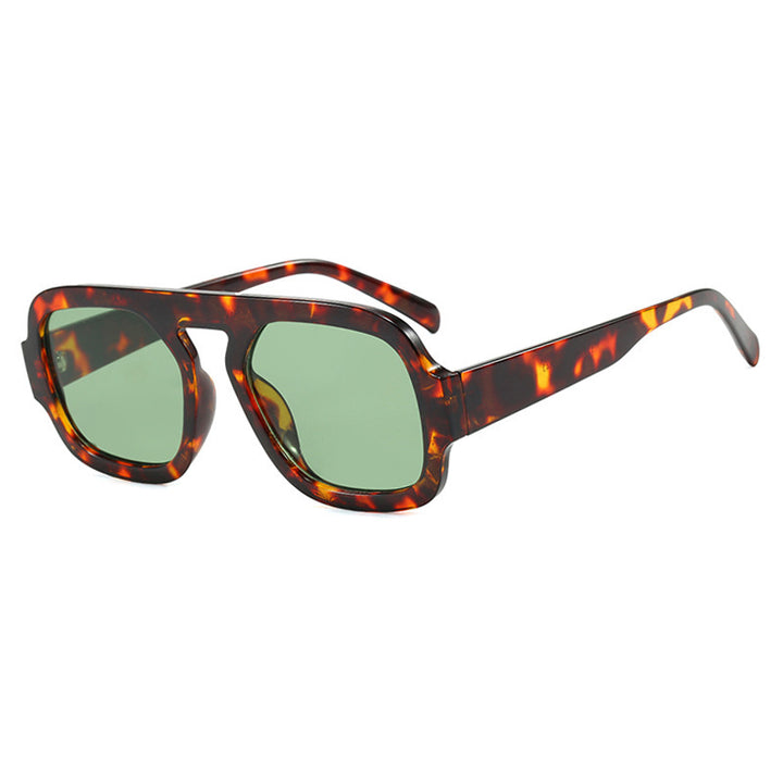 Damen moderne oversized Sonnenbrille im kantigen Design Karnz