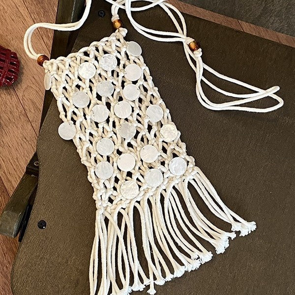 Bohemian Makramee Mini Tasche