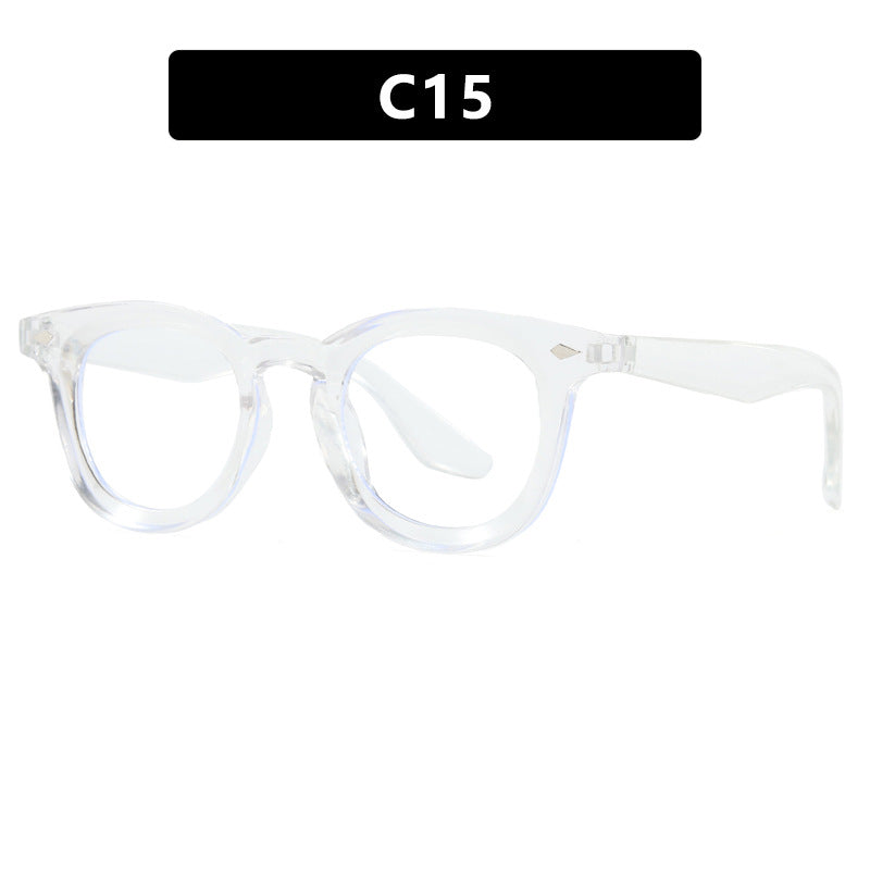 Damen modische Cat-Eye Sonnenbrille mit transparentem Rahmen Karnz