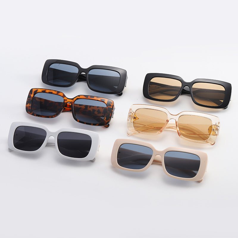 Damen Oversized Sonnenbrille mit luxuriösem transparenten Rahmen Karnz
