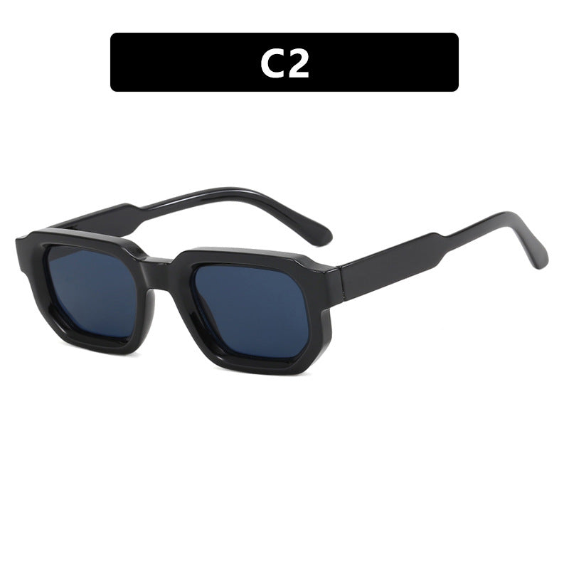 Damen moderne Sonnenbrille im innovativen Rechteckdesign Karnz