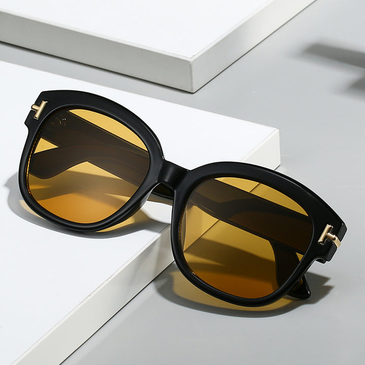 Chic Übergroße Rahmen Sonnenbrille Karnz