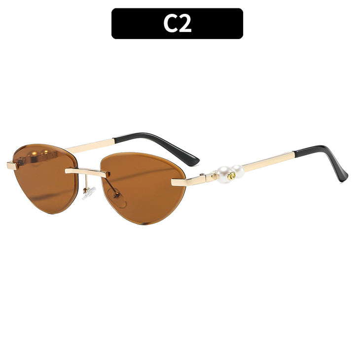 Luxuriöse dekorative Katzenaugen-Sonnenbrille