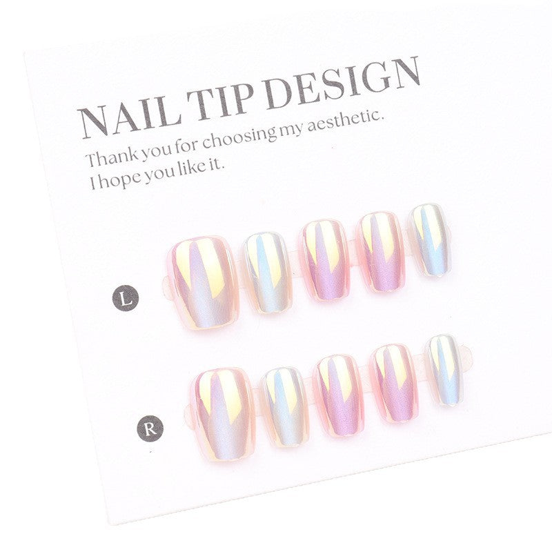Premium irisierende Press-On-Nagelspitzen Karnz