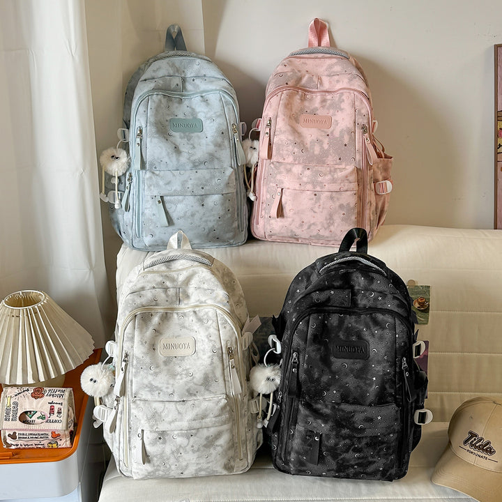 Trendige Sterne und Monde Muster Rucksack Karnz