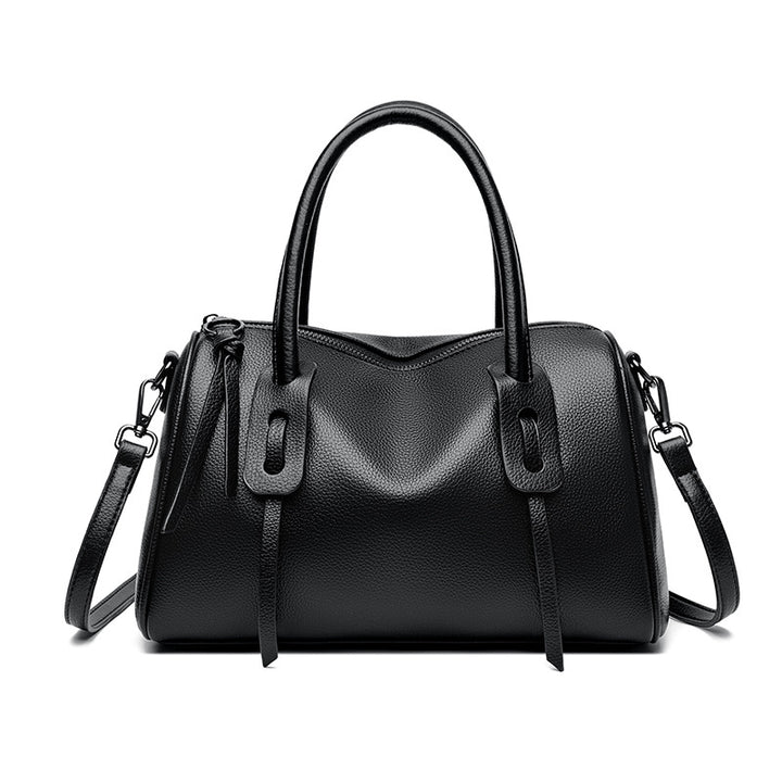 Texturierte Leder-Wochenendtasche Karnz