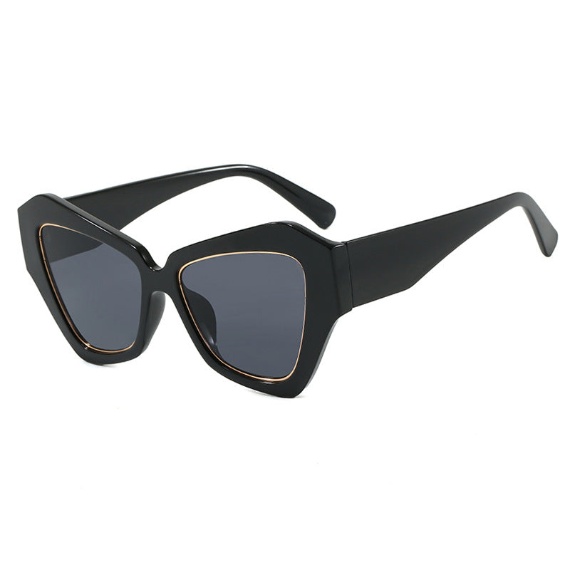 Damen trendy Cat-Eye Sonnenbrille mit elegantem Rahmen und UV-Schutz Karnz