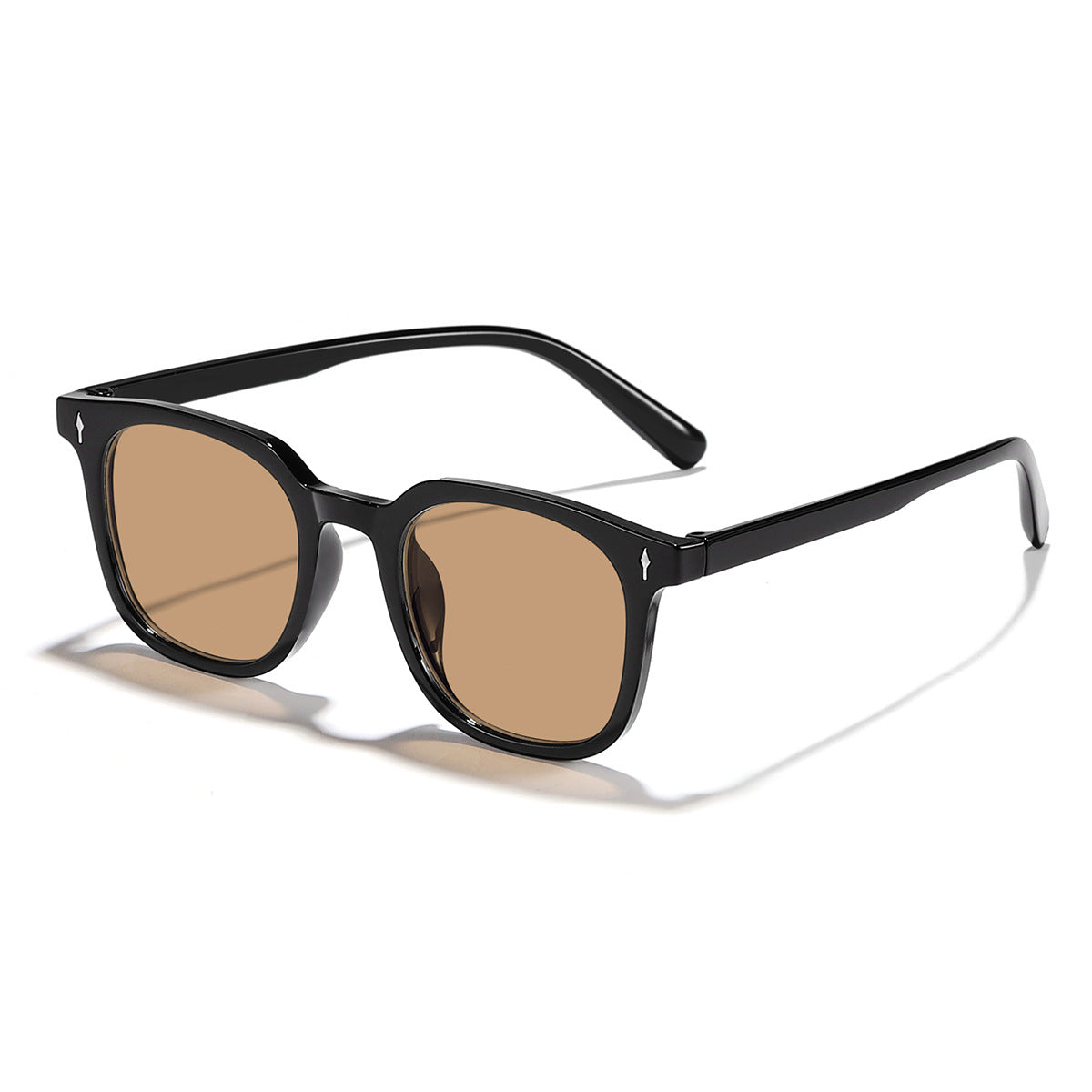 Damen modische Sonnenbrille mit transparentem Rahmen und UV-Schutz Karnz