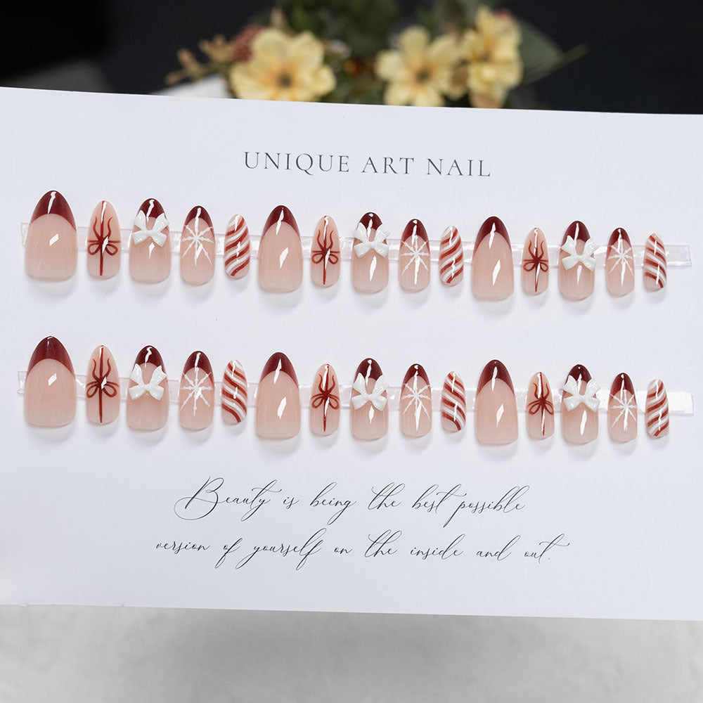 Festliches Press-On Nagelset
