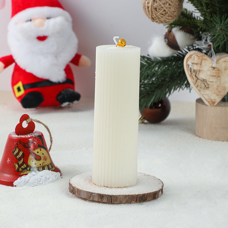 Weihnachtsbaumförmige hängende dekorative Sojawachskerze mit Sternenaufsatz