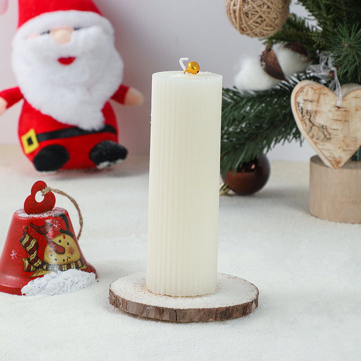Weihnachtsbaumförmige hängende dekorative Sojawachskerze mit Sternenaufsatz