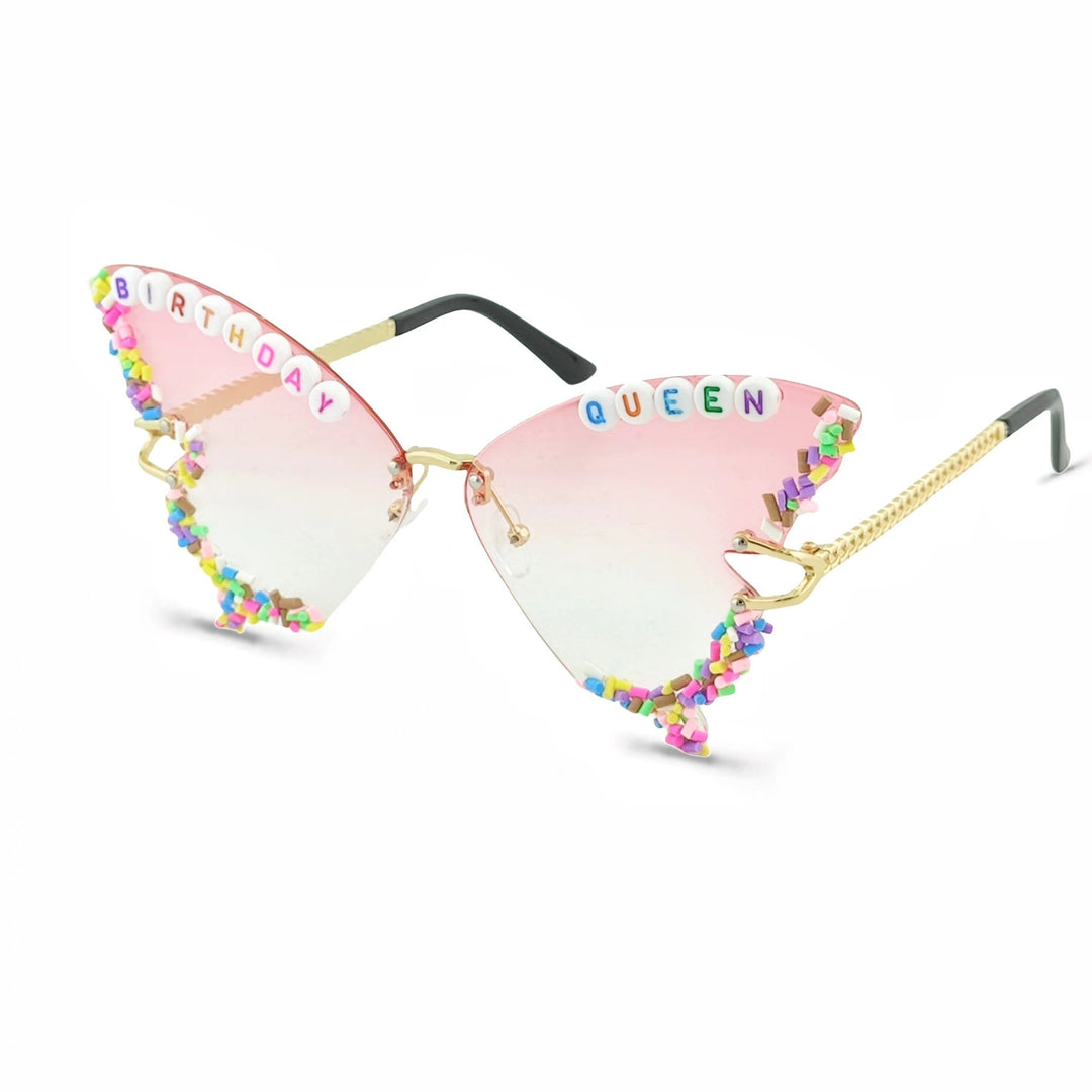 Damen Exklusive Party-Sonnenbrille mit individuellem Schriftzug Karnz