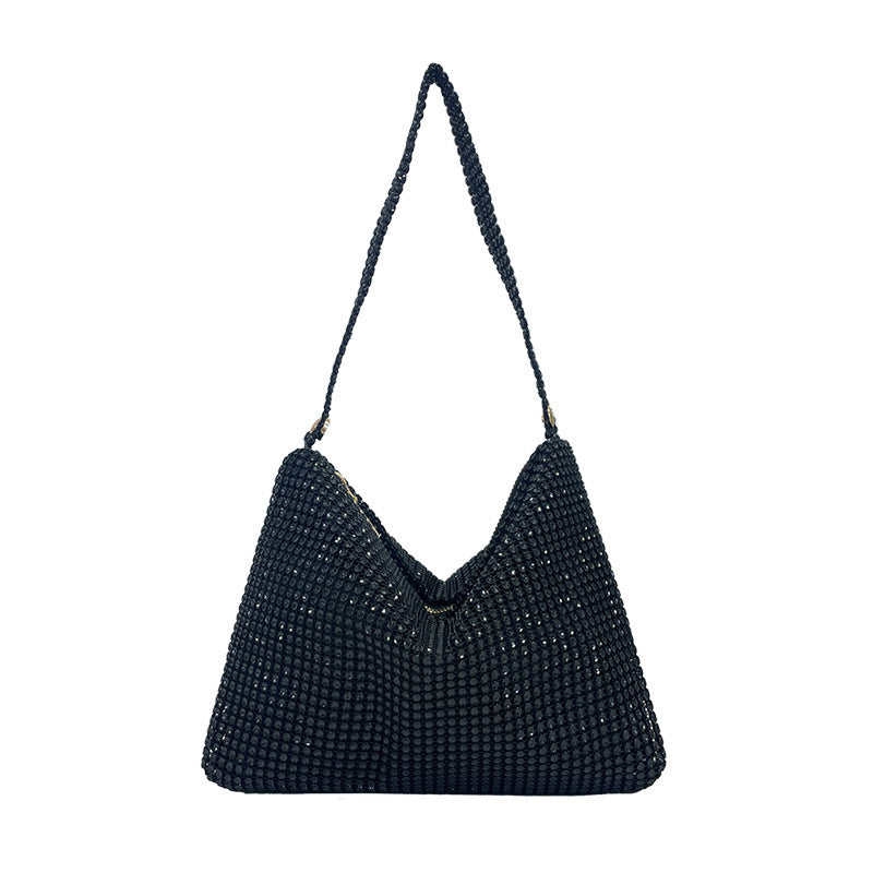 Pailletten Strass Schultertasche