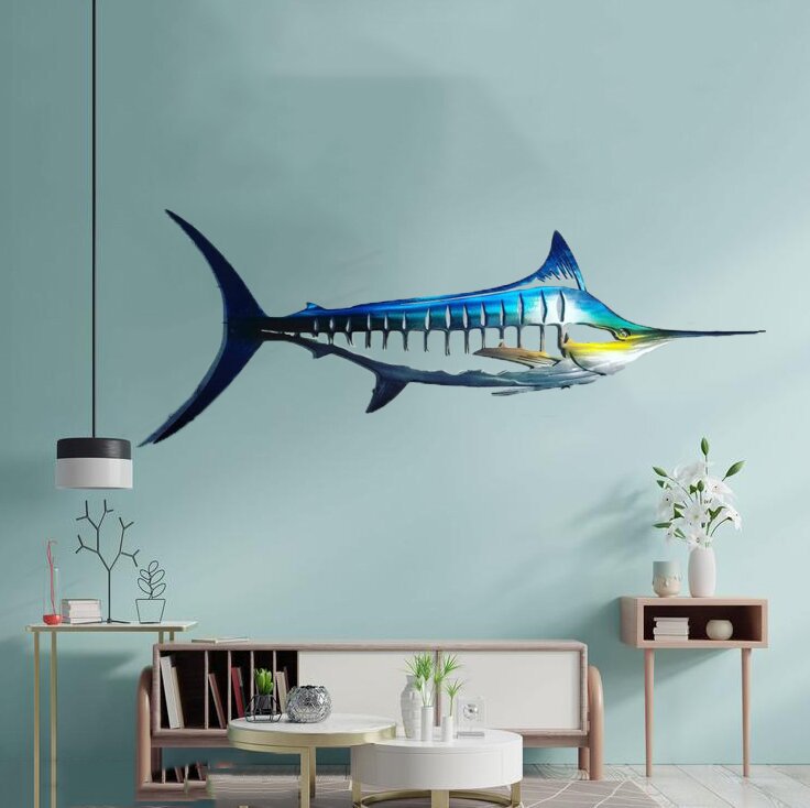 Metal Shark Wandkunst