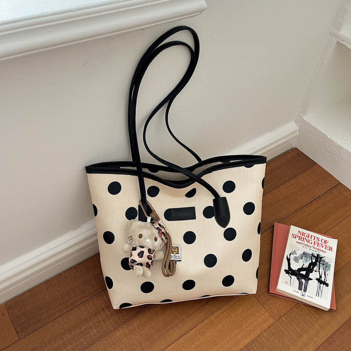 Punkte gemustertes Tote Bag