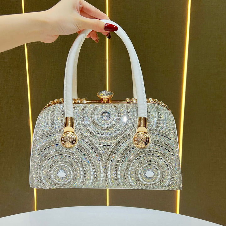 Luxuriöse Perlenabende-Handtasche