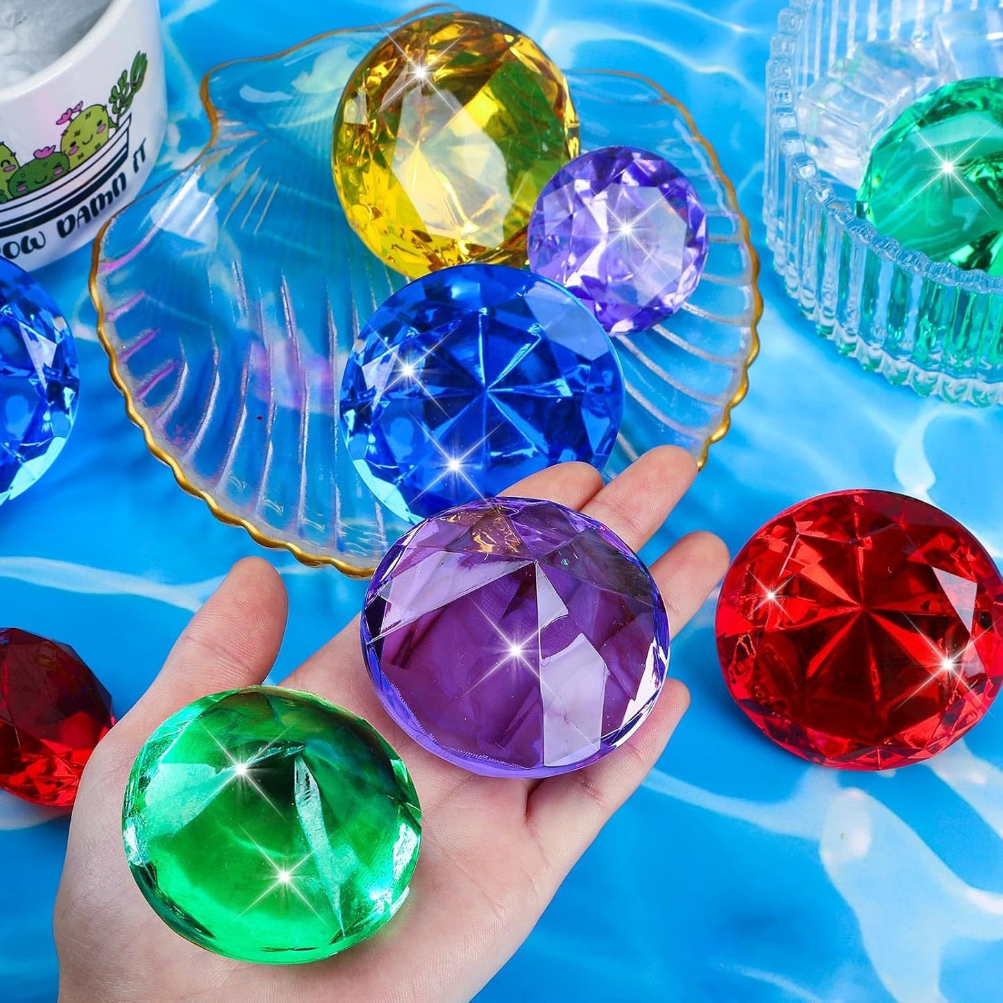 Unisex Glitzernde Dekorationssteine Karnz