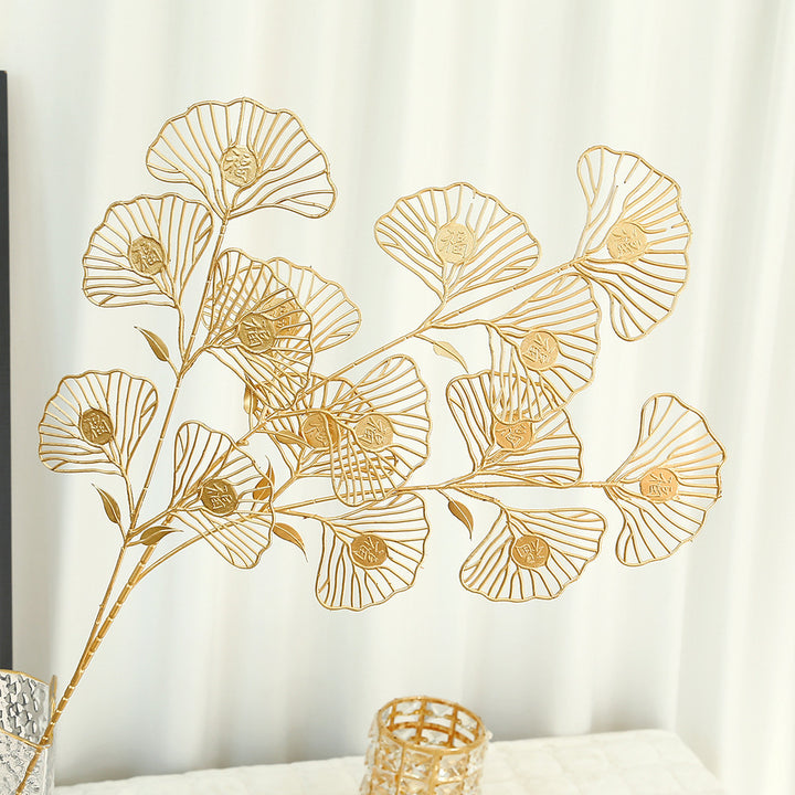 Elegante Metallblätter Dekoration Karnz