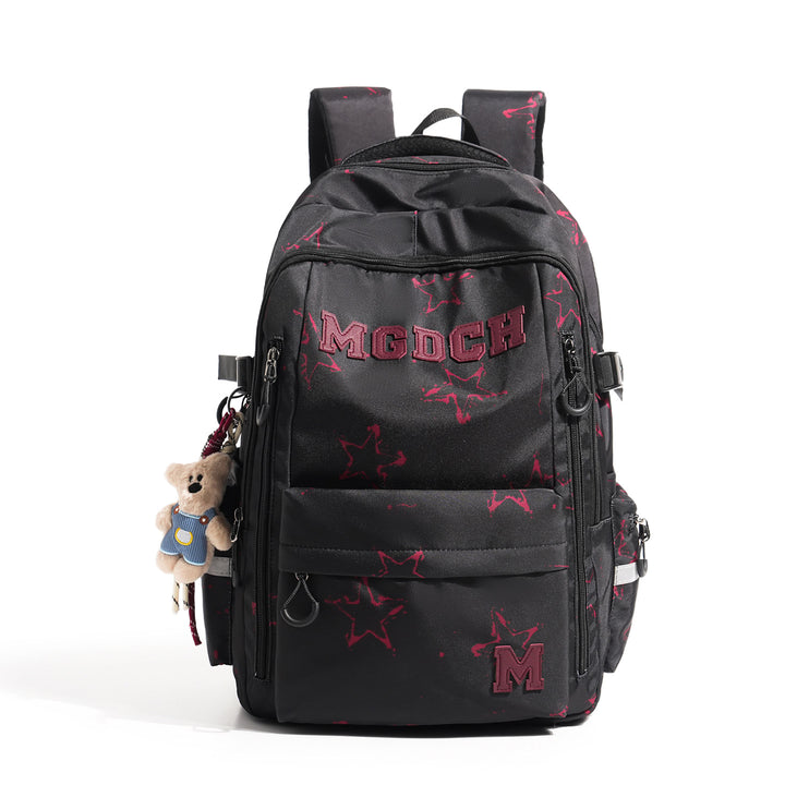 Stern-Print Multi-Fach Rucksack Karnz