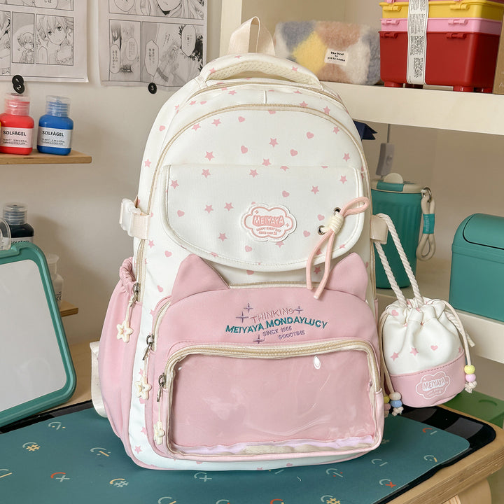 Leichtgewichtiger stylischer Rucksack mit Sternmuster