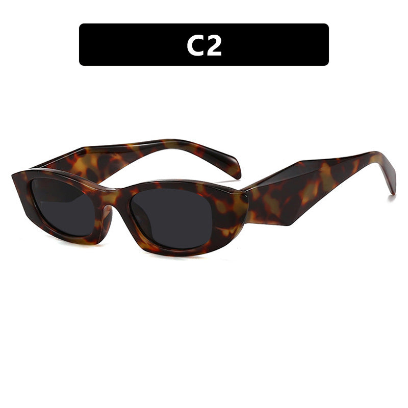 Damen trendige Cat-Eye Sonnenbrille mit einzigartigem Rahmen und UV-Schutz Karnz