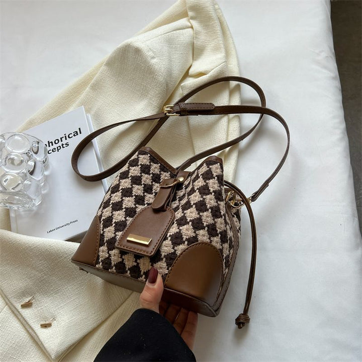 Stylische Strick-Bucket-Bag Karnz