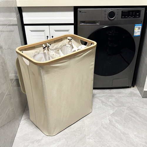 Moderner Wäschebehälter mit Abnehmbarem Deckel und Tragegriffen Karnz