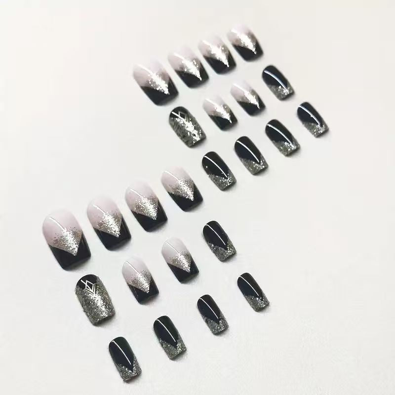 Luxus Glitzer-Akzent Nagelverzierungen Karnz