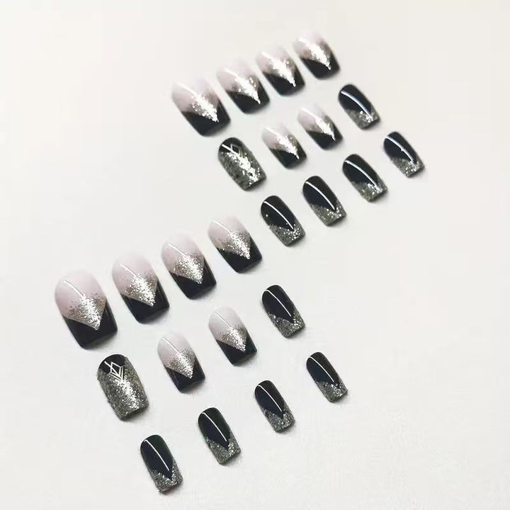 Luxus Glitzer-Akzent Nagelverzierungen Karnz