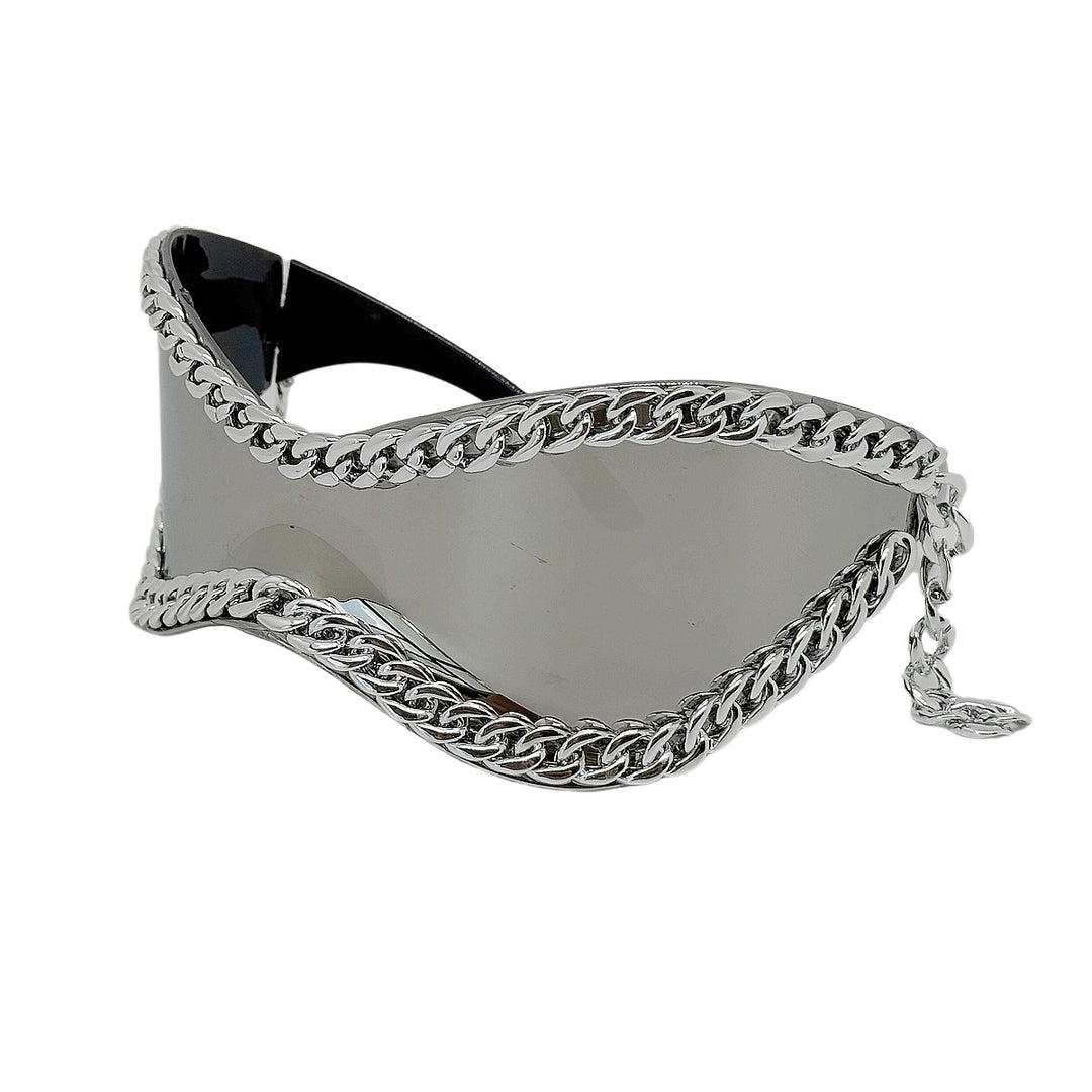Damen modische Sonnenbrille mit Kettenrahmen Karnz