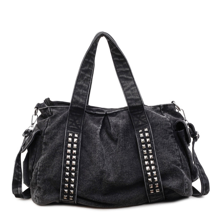 Abgenutzte Denim Wochenendtasche